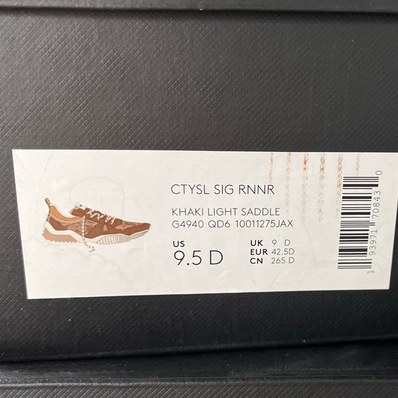 COACH Men’s Citysole Runner Khaki Light Saddle Sneaker New in Box NIB - Picture 4 of 12